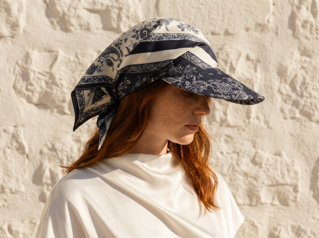 bandana visor hat paisley