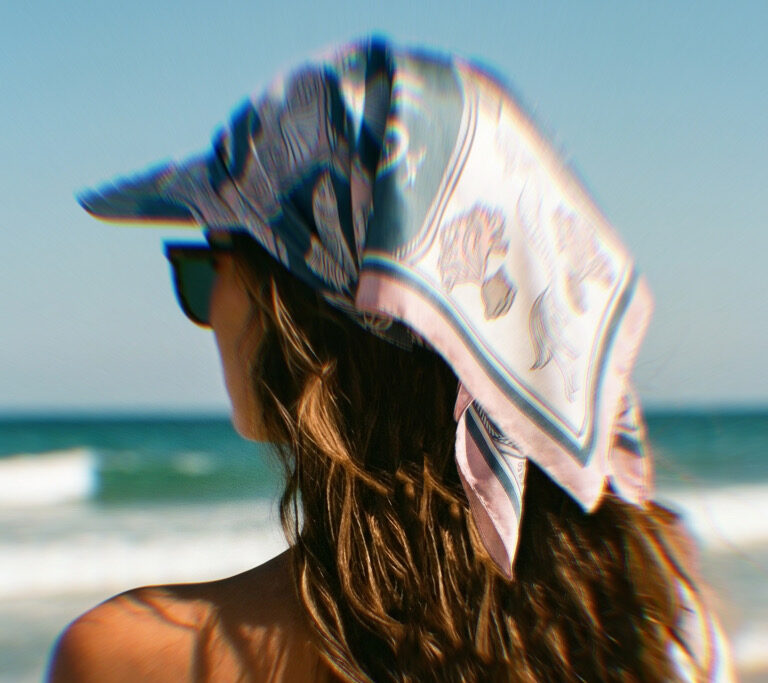 back view visor bandana hat