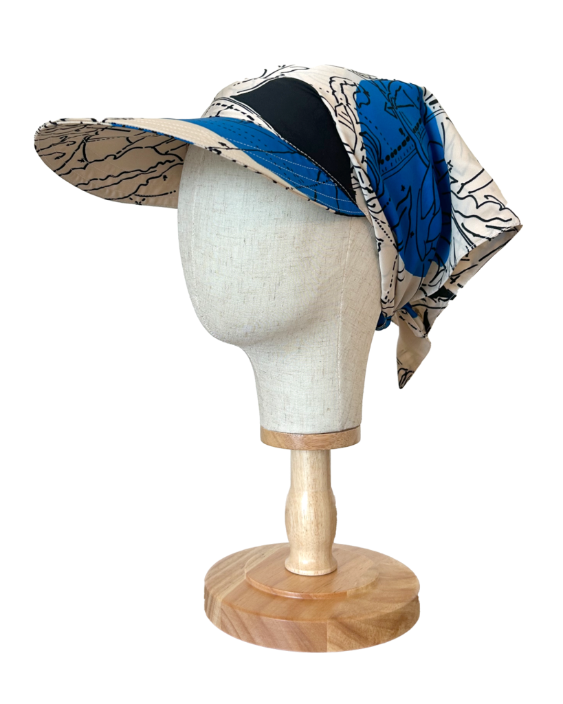 astral garden hat 3/4 view mannequin
